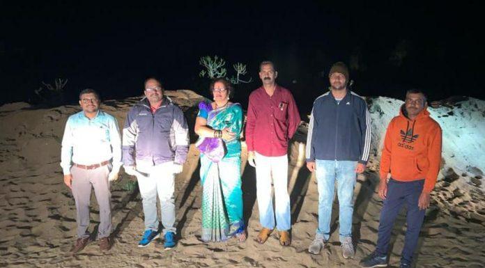 कांदळगाव येथे ३० ब्रास अनधिकृत वाळू साठा जप्त