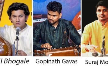 ‘स्वराभिषेक’ च्या कै. लक्ष्मण गाड स्मृती संगीत सभेत युवा गायक साहिल भोगले याचे शास्त्रीय गायन