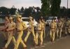 गुढीपाडवा व रमजानच्या पार्श्वभूमीवर सावंतवाडीत पोलिसांचे संचलन