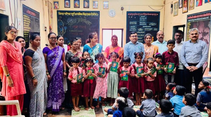 शेर्ले केंद्रशाळेत विद्यार्थ्यांचा प्रवेशोत्सव उत्साहात, तहसीलदार श्रीधर पाटील यांचे मार्गदर्शन