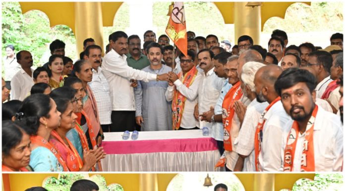 आमदार निलेश राणे यांच्या प्रमुख उपस्थितीत देवली सरपंच शामसुंदर वाक्कर व अनेक सहकाऱ्यांचा शिवसेनेत प्रवेश