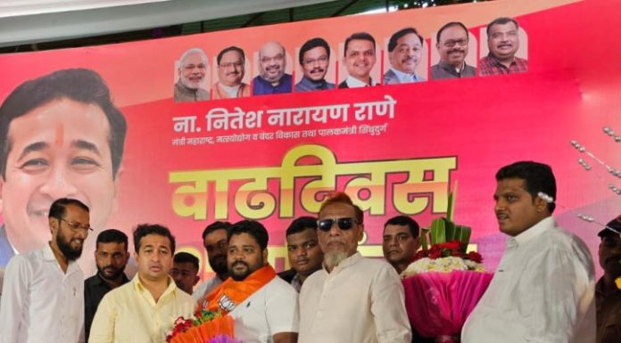 उबाठा सेनेचे मालवणचे अल्पसंख्यांक तालुकाप्रमुख साजिद बांगी व आबिद बांगी यांचा भाजपात प्रवेश