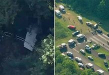 न्यू जर्सीमधील विमानतळावर टेकऑफ दरम्यान मोठा अपघात; स्कायडायव्हिंग विमान कोसळले