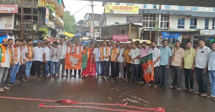 रविंद्र चव्हाण यांच्या भाजप प्रदेशाध्यक्ष नियुक्ती नंतर कणकवलीत जल्लोष
