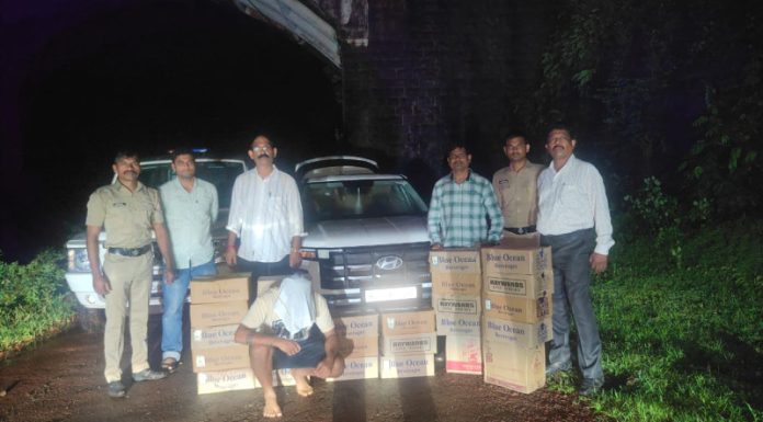 राजापूरमध्ये गोवा बनावटीची लाखो रुपयांची दारू जप्त, एक अटकेत