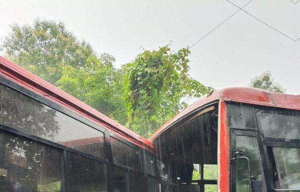 आजगाव येथे दोन एसटींची समोरासमोर धडक