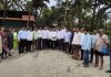 सागरी अतिक्रमण बाधित वायरी तेली पाणंद भागाची शिवसेना जिल्हाप्रमुख दत्ता सामंत यांनी केली पाहाणी