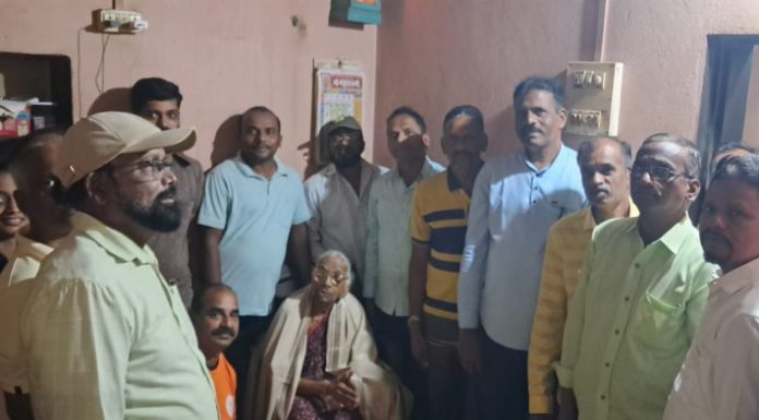 ५० वर्षे रुग्ण सेवा करणाऱ्या श्रीमती सुनंदा विलणकर यांचा १०० व्या वाढदिनी सत्कार