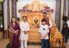 मुख्यमंत्री देवेंद्र फडणवीस यांच्या वर्षा निवासस्थानी मंत्री नितेश राणे यांचे सपत्नीक गणपती दर्शन