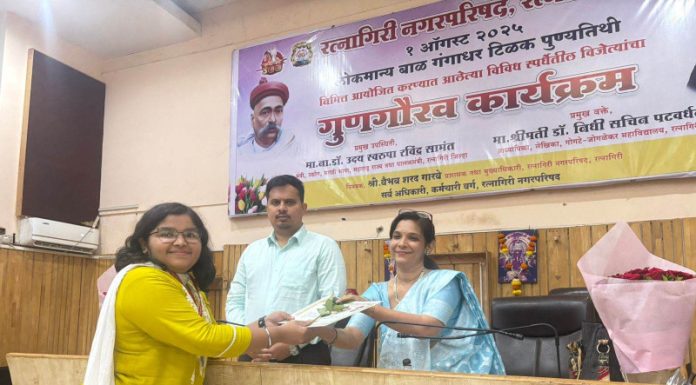 विदुला कुलकर्णीचे वक्तृत्व स्पर्धेत यश; ‘टिळकांच्या नजरेतून आजची पत्रकारिता’ विषयावर ठसा