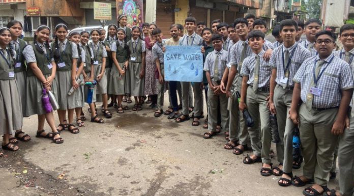रोटरी स्कूलमध्ये ’जलसंवर्धन दिन’ उत्साहात साजरा.