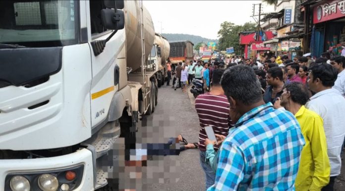 khed : भरधाव बलकर कंटेनरची दुचाकीला धडक; एकाचा जागीच मृत्यू, एक जखमी
