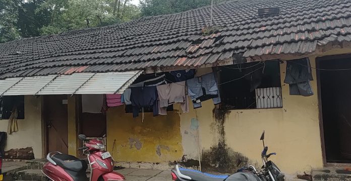 खेड नगरपालिका कर्मचारी वसाहतीची दयनीय अवस्था; कर्मचाऱ्यांचा जीव धोक्यात
