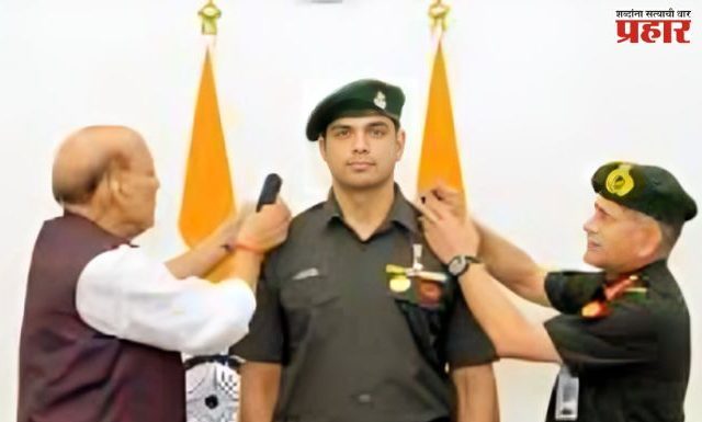 ऑलिंपिक विजेता नीरज चोप्राला भारतीय सैन्यात लेफ्टनंट कर्नलची मानद पदवी