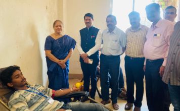 अभ्यंकर कुलकर्णी कनिष्ठ महाविद्यालयाच्या सुवर्ण महोत्सवी वर्षानिमित्त रक्तदान शिबिराचे उद्घाटन संपन्न