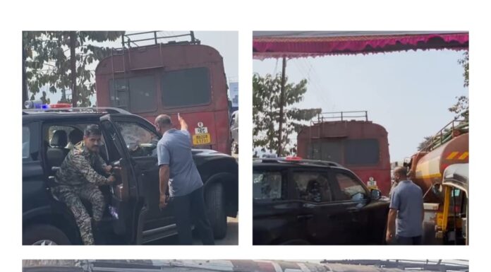 खेड-भरणे रस्त्यावरील भीषण वाहतूक कोंडीचा फटका जिल्ह्याचे पालकमंत्री उदय सामंत यांनाही