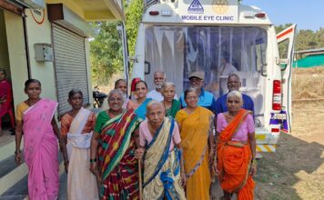 सोनुर्ली येथे मोफत नेत्र तपासणी शिबिरास उत्स्फूर्त प्रतिसाद : ७५ रुग्णांची तपासणी