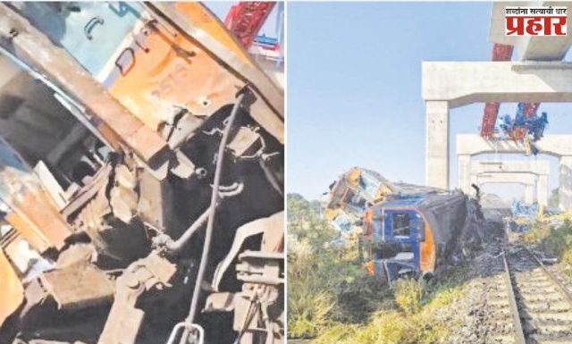 थायलंडमधील रेल्वेवर क्रेन कोसळल्याने २२ जणांचा मृत्यू
