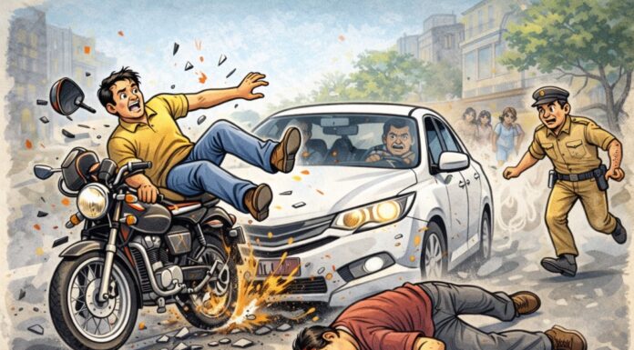 शिळ येथे झालेल्या अपघातात ३१ वर्षीय तरुणाचा अंत; कार चालकाचा ताबा सुटल्याने अनर्थ