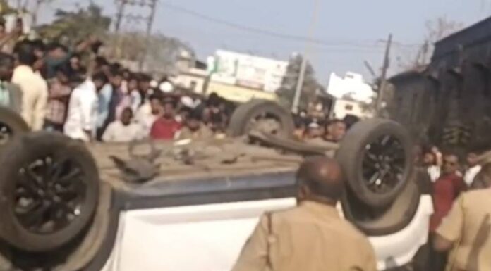 कोल्हापुरात शाहू मिल चौकात भीषण अपघात, क्रेटानं दुचाकीला उडवलं,दोघांचा मृत्यू