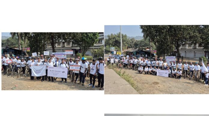 घरडा अभियांत्रिकी महाविद्यालयातर्फे कोकणातील पहिला ‘सायक्लोथॉन’ उत्साहात संपन्न