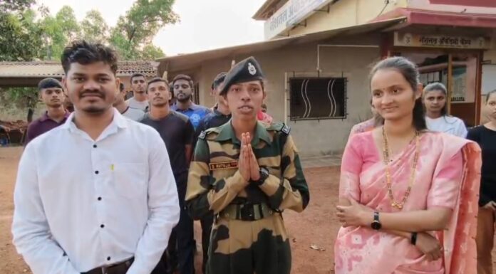 खेड तालुक्यातील पहिली महिला सैनिक; बोरजगावची सुकन्या ऋतुजा सनगरे देशसेवेसाठी सज्ज