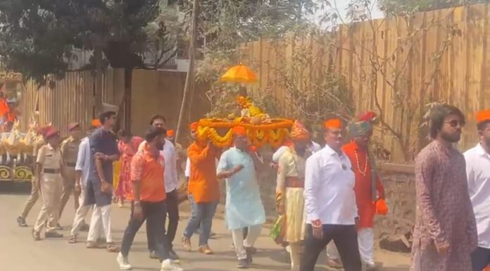 खेडमध्ये शिवजयंती उत्सवाची दिमाखदार मिरवणूक; शिवभक्तांच्या उत्स्फूर्त सहभागाने शहर दुमदुमले