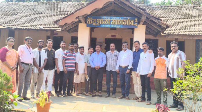 केंद्र शाळा माणगांव (कुंभारवाडी) इमारत नादुरुस्त;