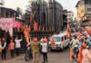 छत्रपती शिवाजी महाराजांच्या जयघोषाने राजापूर शहर दणाणले