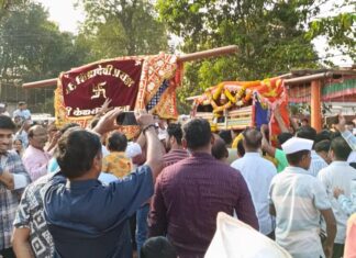 ओझरेबुद्रुकमध्ये रंगला शिंब्रादेवी आणि फोक्राई देवीचा पालखी भेट सोहळा
