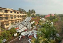 सावंतवाडी शहराला वादळाचा तडाखा