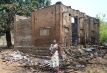 मांडवे येथे गोठ्याला भीषण आग; दोन विधवा महिलांचे मोठे आर्थिक नुकसान