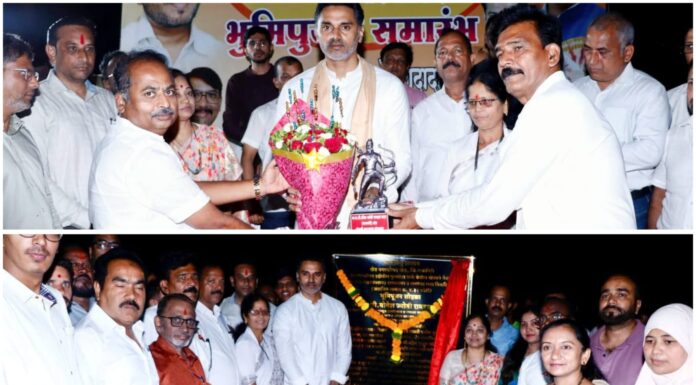 खेडमध्ये ४.३२ कोटींच्या रस्ते विकास कामाचे भूमिपूजन; शहराच्या विकासाला नवी गती