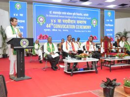 कोकण कृषी विद्यापीठाचा ४४ वा पदवीदान समारंभ उत्साहात; विद्यार्थ्यांनी विकसित भारताच्या दिशेने वाटचाल करावी – सुरेश प्रभू