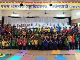 मदर क्वीन्स इंग्लिश स्कूलमध्ये योग प्रशिक्षण शिबिर संपन्न