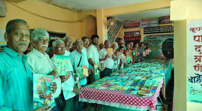 रामेश्वर वाचन मंदिर येथे जागतिक पुस्तक दिनानिमित्त आयोजित ग्रंथप्रदर्शन*उत्स्फूर्त प्रतिसाद
