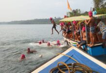 विजयदुर्ग येथील ९ वी सरखेल कान्होजी आंग्रे जलतरण स्पर्धा