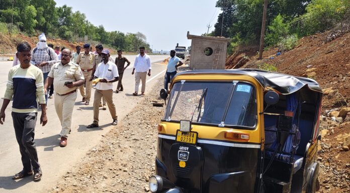 उभ्या असलेल्या रिक्षाला अज्ञात वाहनाची जोरदार धडक; रिक्षा चालकाचा दुर्दैवी मृत्यू