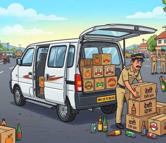 दापोलीत 2 लाख 30 हजार किमतीची देशी दारू जप्त