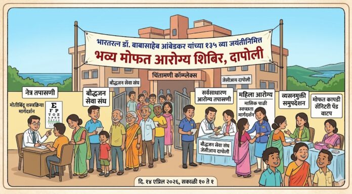 दापोलीत भव्य मोफत आरोग्य शिबिर