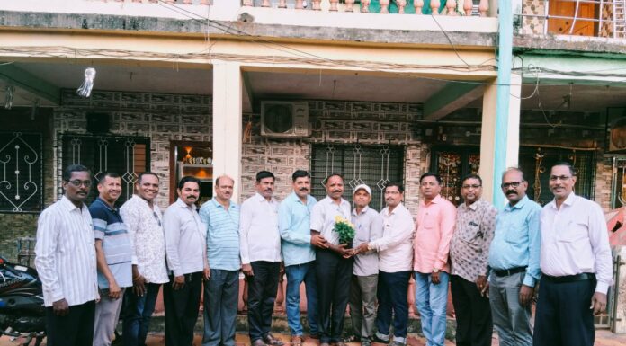 केंद्रप्रमुख पदोन्नती मिळालेल्या शिक्षक समिती खेडच्या शिलेदारांचा सत्कार