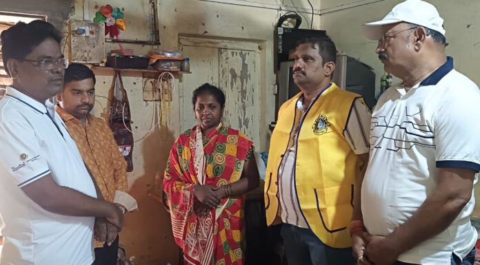 लायन्स क्लब ऑफ खेड सिटीकडून साळुंखे कुटुंबाला मदतीचा हात
