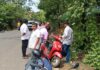 समाधीस्थळालगत कचरा टाकणे भोवले ..