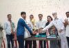 राष्ट्रीय बुद्धिबळपटू बाळकृष्ण पेडणेकर याचा जिल्हा काँग्रेसतर्फे विशेष सत्कार
