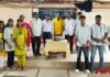 साखरपा महाविद्यालयामध्ये श्रीराम कृपा सामाजिक संस्थेमार्फत शैक्षणिक व क्रीडा साहित्याचे वाटप