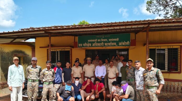 राखीव वनक्षेत्रात वन्य प्राण्यांची शिकार करणाऱ्या टोळ्यांवर वनविभागाची मोठी कारवाई