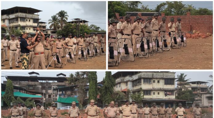खेड पोलिसांसाठी मॉक मॉब डिस्पर्सल ड्रिल; कायदा-सुव्यवस्था हाताळण्यासाठी विशेष प्रशिक्षण