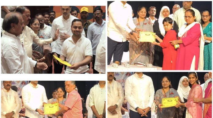 ना. योगेश कदम यांच्या पुढाकारातून दिव्यांगांना मोठा दिलासा; खेड नगर परिषदेकडून ७७ दिव्यांग लाभार्थ्यांना आर्थिक मदतीचे वितरण