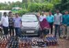 आरोसबाग तिठ्यावर दारुसह ६ लाख ३१ हजारांचा मुद्देमाल जप्त