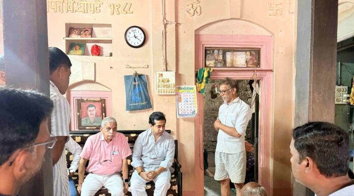 कै.प्रणील धोपटे यांच्या कुटुंबीयांचे पालकमंत्री नितेश राणे यांच्याकडून सांत्वन